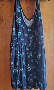 Torrid Black and Blue Floral Tank